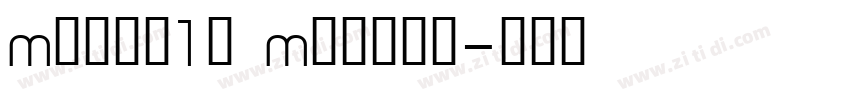Mplus1p Medium字体转换